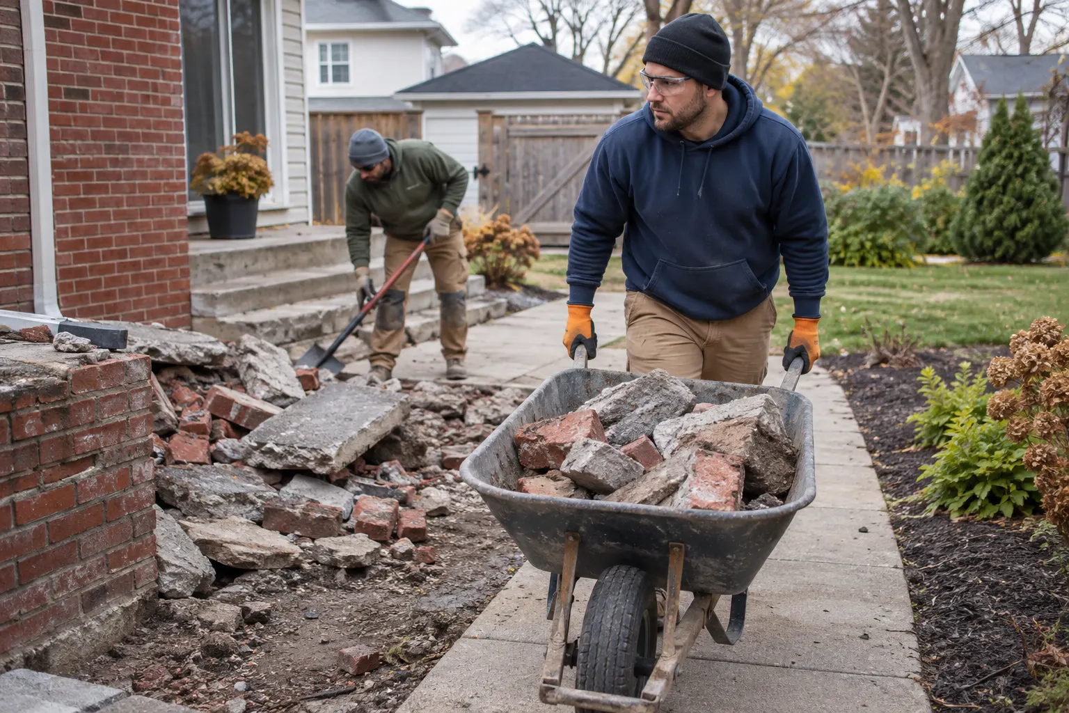 Removal crew handling Concrete & Masonry Removal
