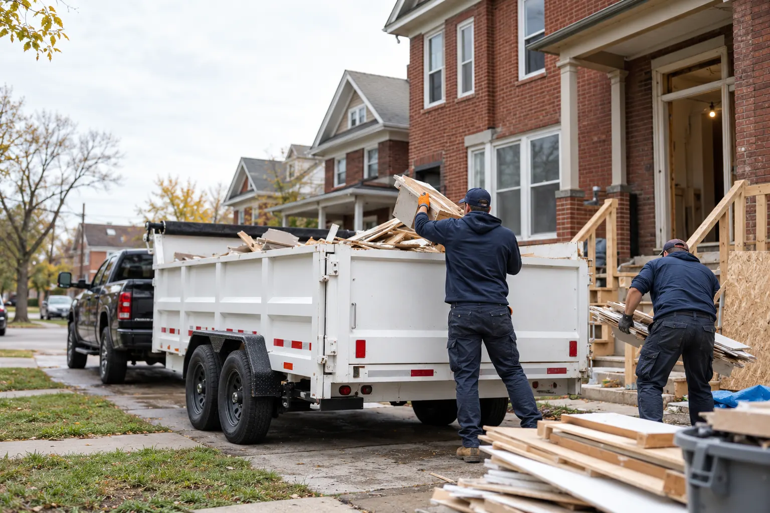 Removal crew handling Construction Debris Removal